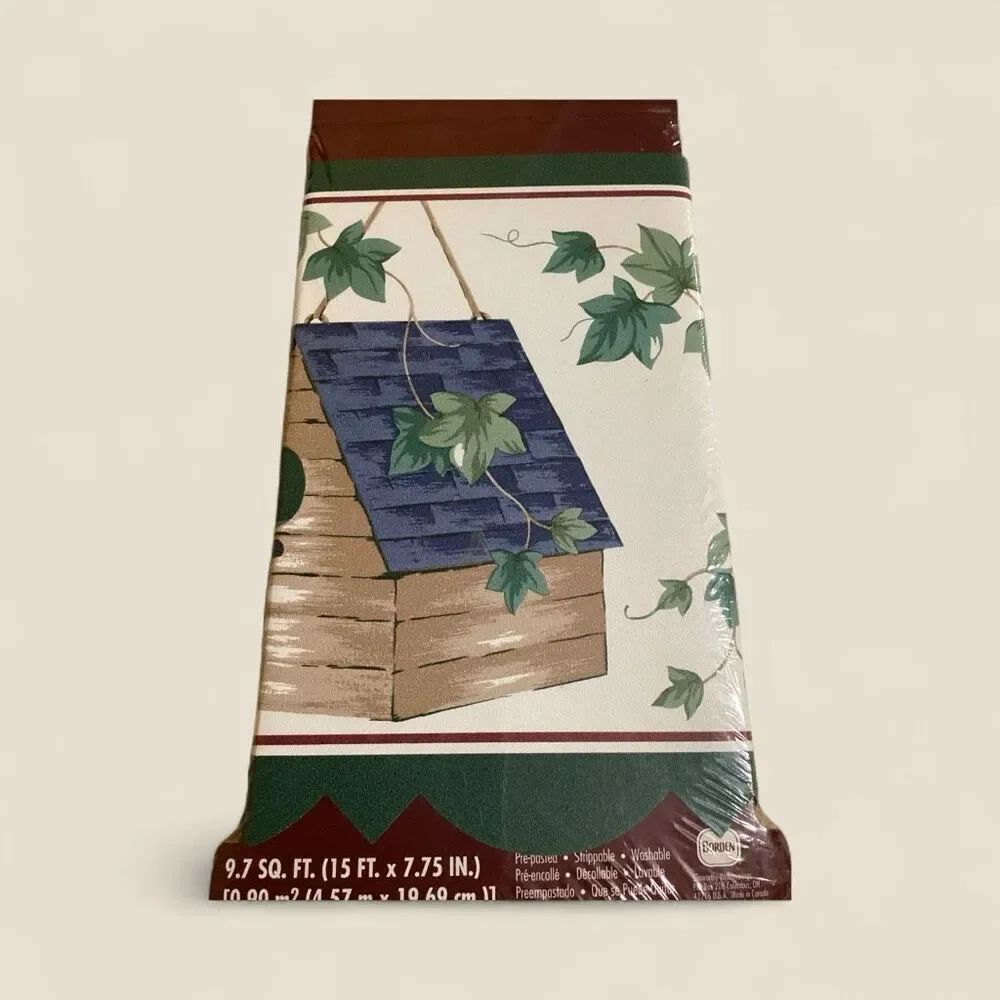Bird House Themed Wallpaper Border